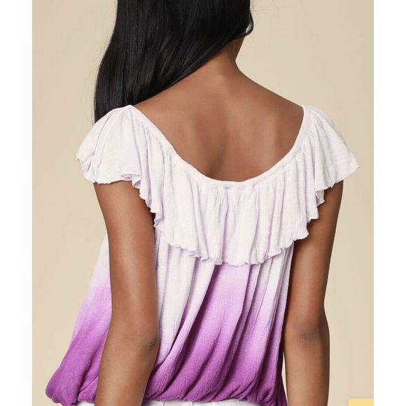 Free People Cora Lee Off The Shoulder Top Sz Med - Picture 2 of 10